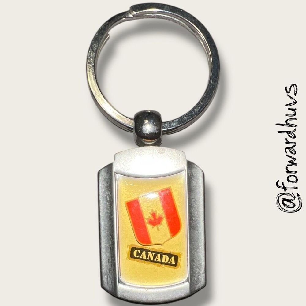 Bundle Sale 3 for $15 | Canada Flag Keychain – Metal – Bold Design